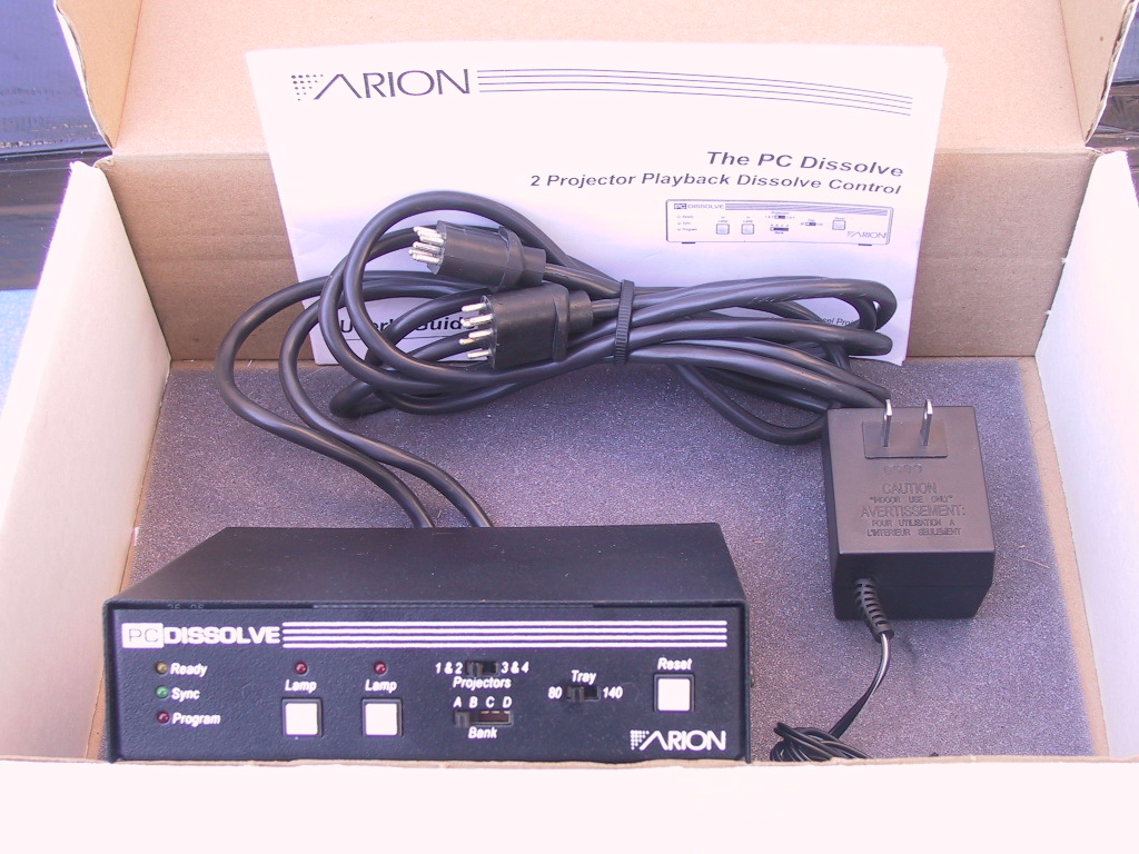 Arion 1601 Pro Dissolve Unit - KX Camera Kodak Slide Projectors Since 1980 - 1732-1/2 Grand Ave. Santa Barbara, CA 93103 805-963-5625 