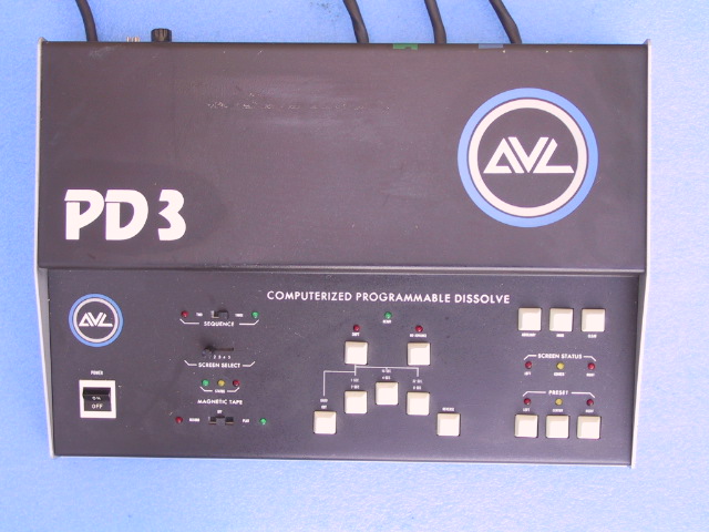 AVL PD-3 Dissolve Unit - KX Camera Kodak Slide projectors since 1980 1732-1/2 Grand Ave. Santa Barbara, CA 93103 805-963-5625