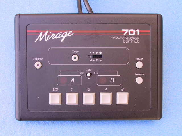 Arion Mirage 701 Dissolve Unit - KX Camera Kodak Slide Projectors Since 1980 - 1732-1/2 Grand Ave. Santa Barbara, CA 93103 805-963-5625 
