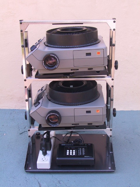 Chief 2 Slide Projector Stand - KX Camera Kodak Slide Projectors Since 1980 - 1732-1/2 Grand Ave. Santa Barbara, CA 93103 805-963-5625 