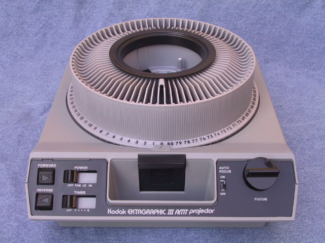 Kodak Ektagraphic III-AMT Slide Projector - KX Camera Kodak Slide Projectors Since 1980 - 1732-1/2 Grand Ave. Santa Barbara, CA 93103 805-963-5625 