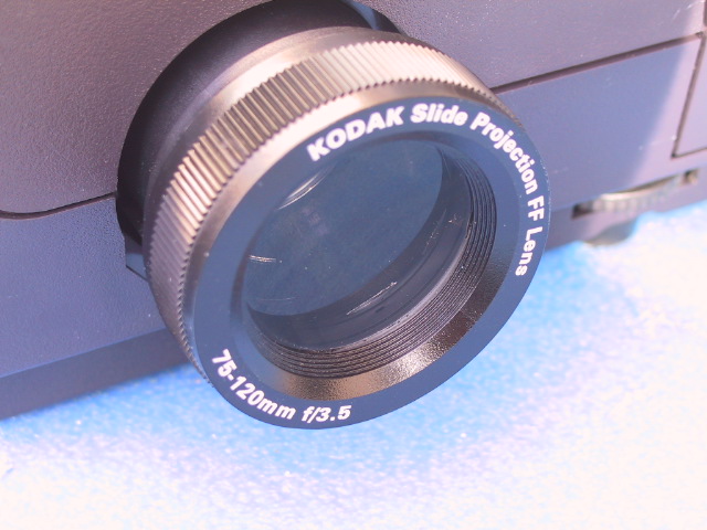 Kodak 75-120mm/3.5-FF Projection Lens - KX Camera Kodak Slide Projectors Since 1980 - 1732-1/2 Grand Ave. Santa Barbara, CA 93103 805-963-5625