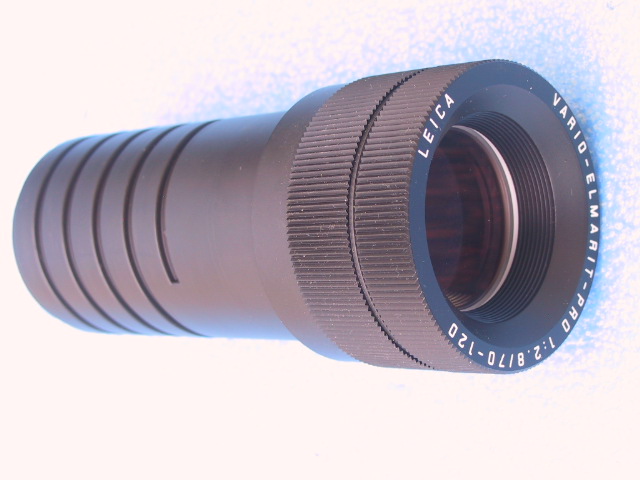 Leica 70-120mm Vario Elmarit Pro Lens - KX Camera Kodak Slide Projectors Since 1980 - 1732-1/2 Grand Ave. Santa Barbara, CA 93103 805-963-5625