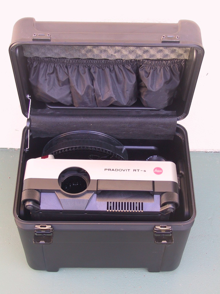 Leica RT Projector Hard Plastic Case - KX Camera Kodak Slide Projectors Since 1980 - 1732-1/2 Grand Ave. Santa Barbara, CA 93103 805-963-5625 