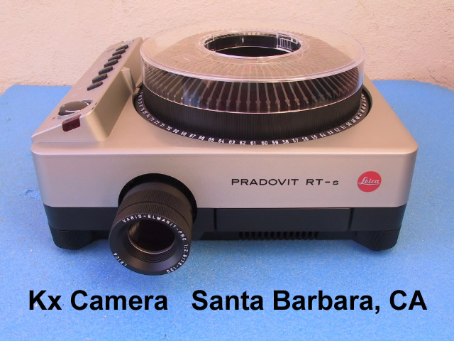 Leica Pradovit RT-s RTS Slide Projector Slide Projector - KX Camera Kodak Slide Projectors Since 1980 - 1732-1/2 Grand Ave. Santa Barbara, CA 93103 805-963-5625 