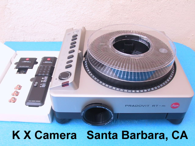 Leica Pradovit RT-m RTM Slide Projector - KX Camera Kodak Slide Projectors Since 1980 - 1732-1/2 Grand Ave. Santa Barbara, CA 93103 805-963-5625