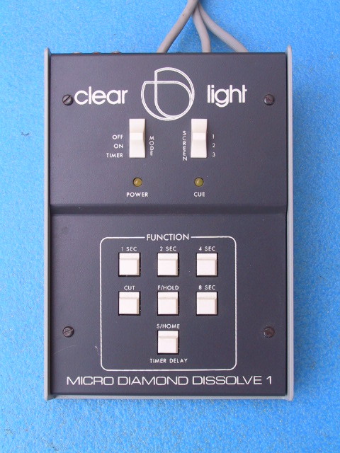 Clearlight Micro Diamond Dissolve Unit - KX Camera Kodak Slide projectors since 1980 1732-1/2 Grand Ave. Santa Barbara, CA 93103 805-963-5625
