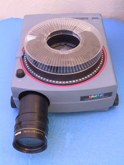 Navitar Xenon Colorpro AF300 Slide Projector - KX Camera Kodak Slide Projectors Since 1980 - 1732-1/2 Grand Ave. Santa Barbara, CA 93103 805-963-5625 