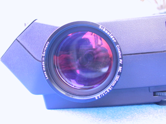 Schneider 150mm/2.8 Cinelux AV MC Projection Lens - KX Camera Kodak Slide Projectors Since 1980 - 1732-1/2 Grand Ave. Santa Barbara, CA 93103 805-963-5625