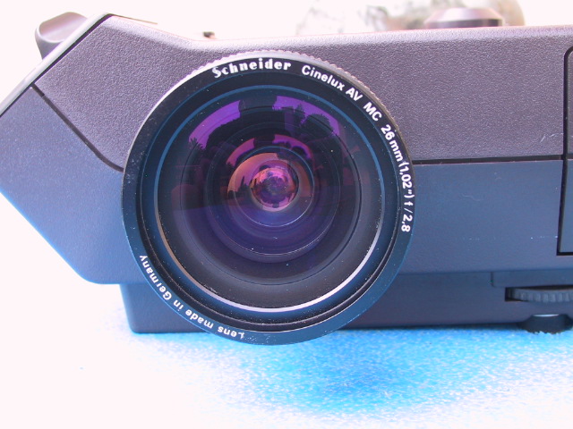 Schneider 26mm/2.8 Cinelux AV MC Projection Lens - KX Camera Kodak Slide Projectors Since 1980 - 1732-1/2 Grand Ave. Santa Barbara, CA 93103 805-963-5625