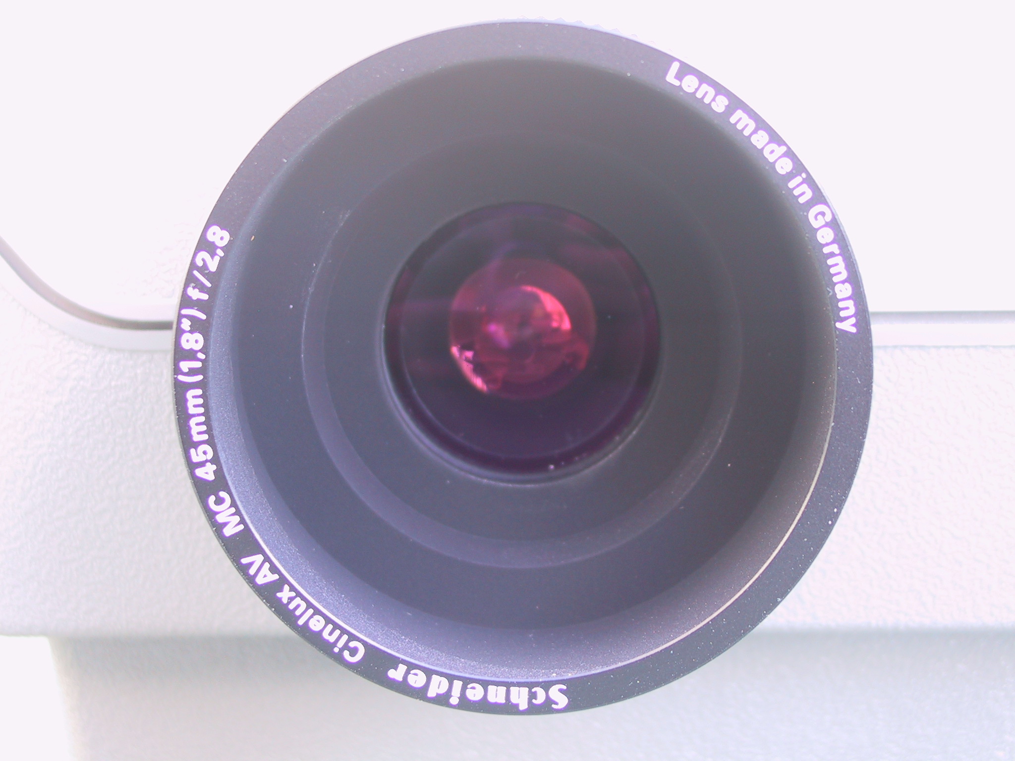 Schneider 45mm/2.8 Cinelux AV MC Projection Lens - KX Camera Kodak Slide Projectors Since 1980 - 1732-1/2 Grand Ave. Santa Barbara, CA 93103
