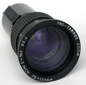Pro Tamron 70-125mm 2.8 Projector Lens - KX Camera Kodak Slide Projectors Since 1980 - 1732-1/2 Grand Ave. Santa Barbara, CA 93103 805-963-5625