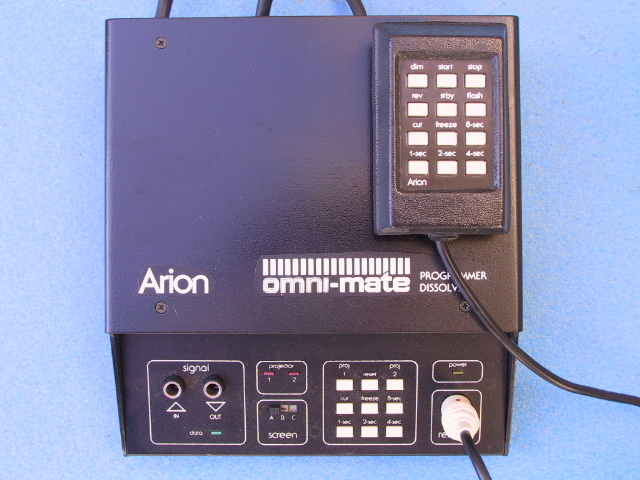 Arion Omni Mate w/ Remote Keypad Dissolve Unit - KX Camera Kodak Slide Projectors Since 1980 - 1732-1/2 Grand Ave. Santa Barbara, CA 93103 805-963-5625 